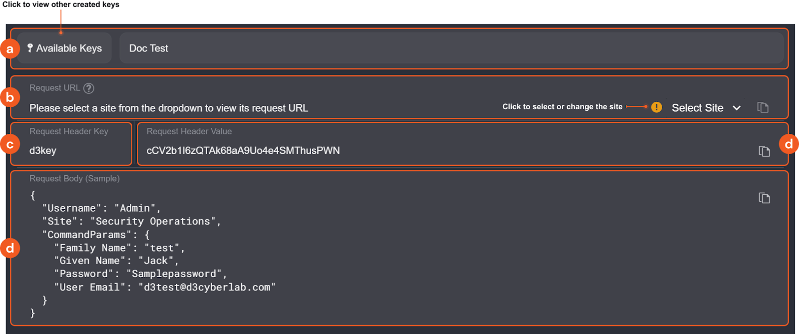 Remote Command API Keys Authentication